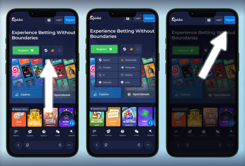 Rainbet App Screenshot